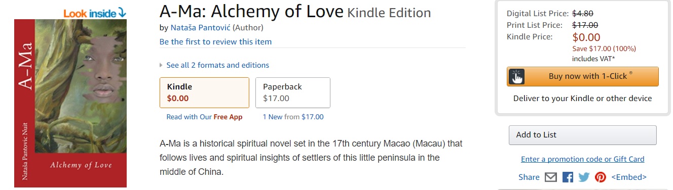 Happy Thursdays Ama Alchemy of Love Spiritual Novel Free on Amazon