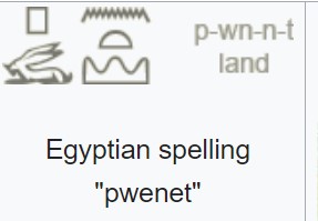 Egyptian spelling of Punt