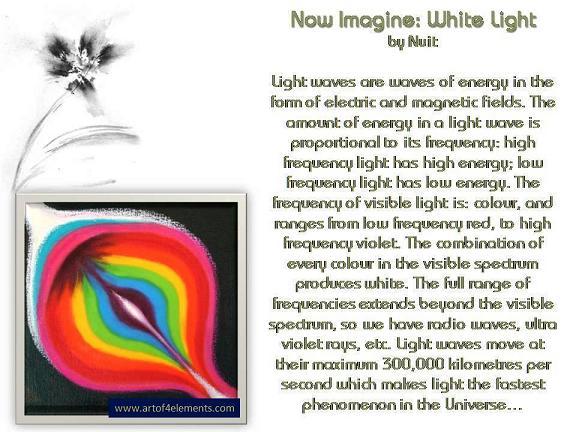 Light Spiritual Poetry Art of 4 Elements