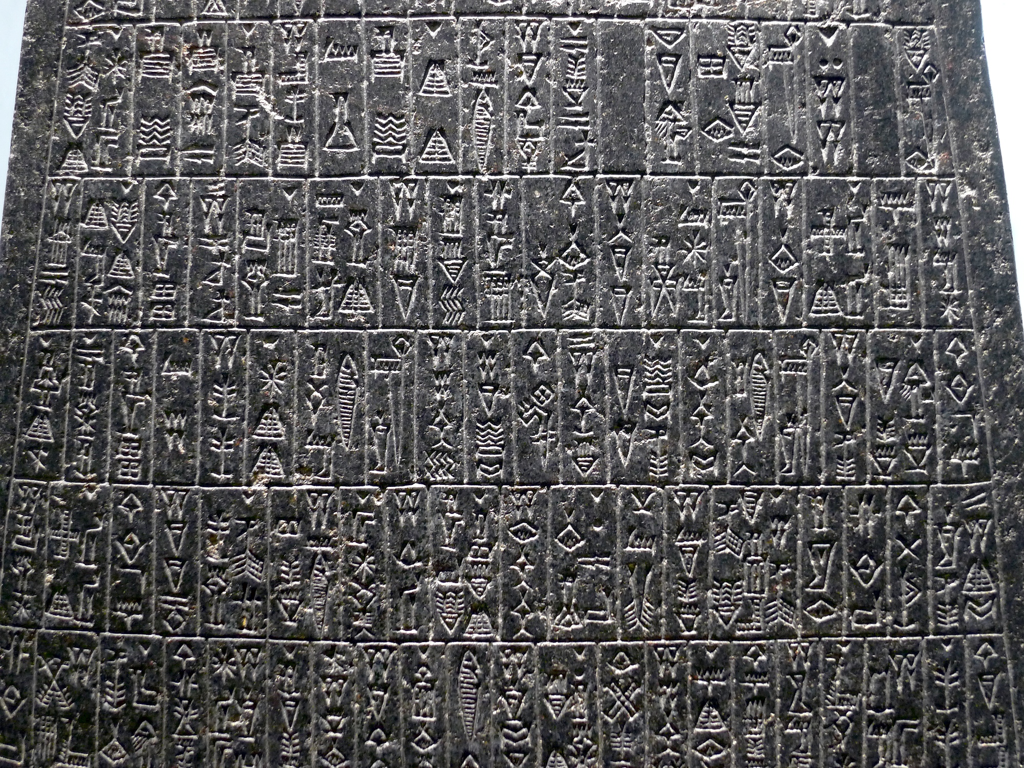 Museum Louvre Paris France Obélisque de Manishtusu Akkadin Babylon 2370 BC
