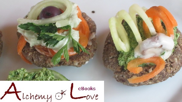alchemy of love ebook mindful eating raw vegan recipes mini bread and spinach dips