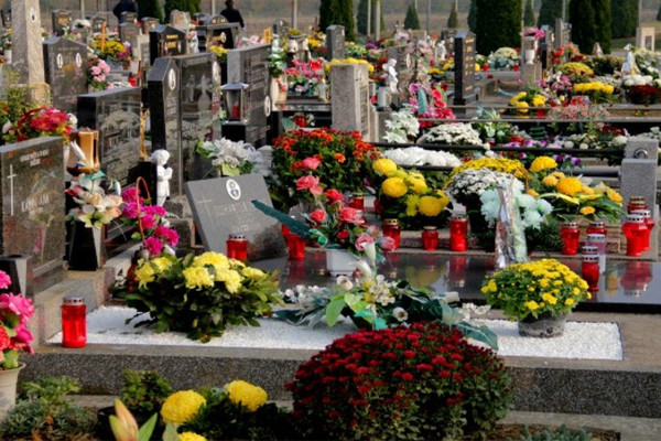 Halloween Spiritual Practices: respecting ancestors flowers graveyard