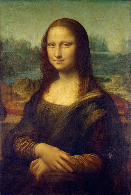 Mona Lisa by Leonardo da Vinci 1517 Louvre Museum Paris