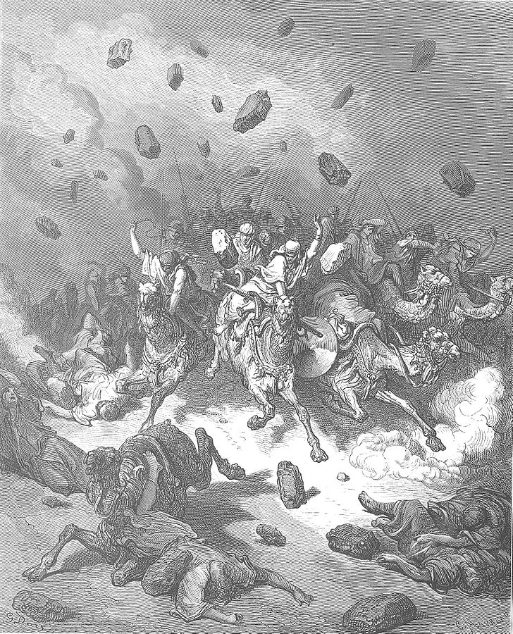 Destruction of the Army of the Amorites by Gustave Dore