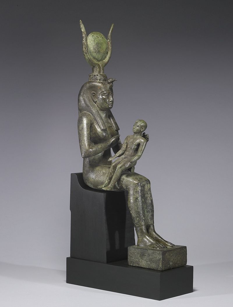 Egyptian Isis with Horus Isis nursing Horus 700 BC at Walters Art Museum