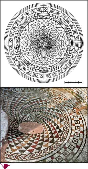 Gamzigrad mosaic of the temple Serbia 300 AC Filix Romula