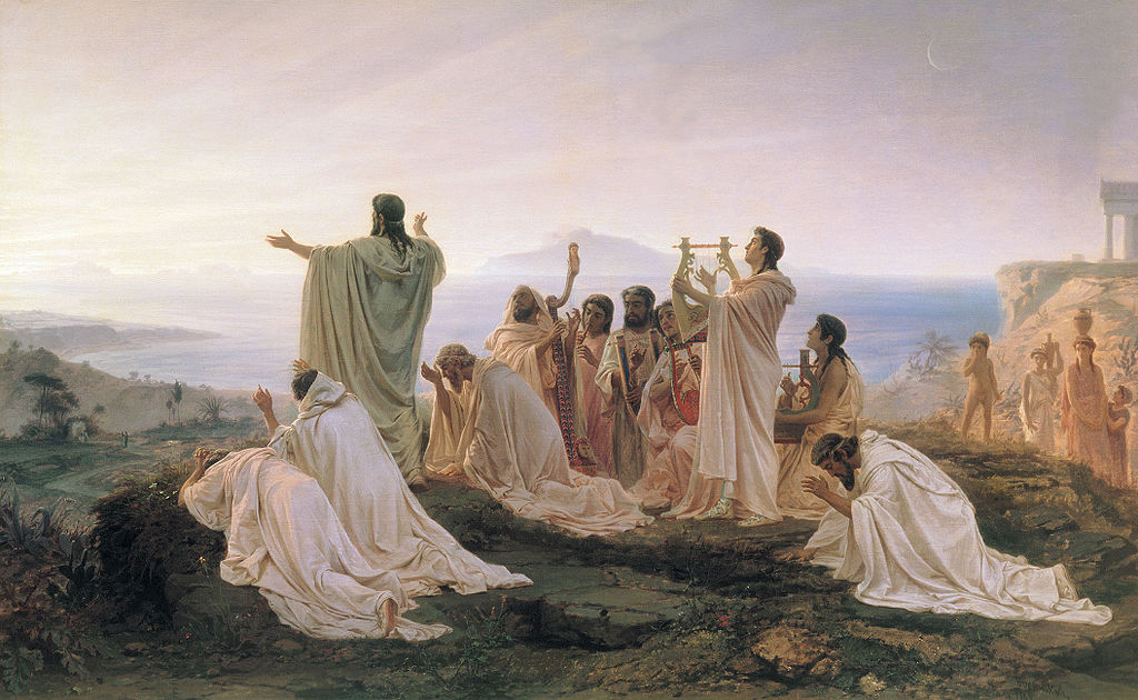 Pythagoreans Celebrate the Sunrise (1869) by Fyodor Bronnikov