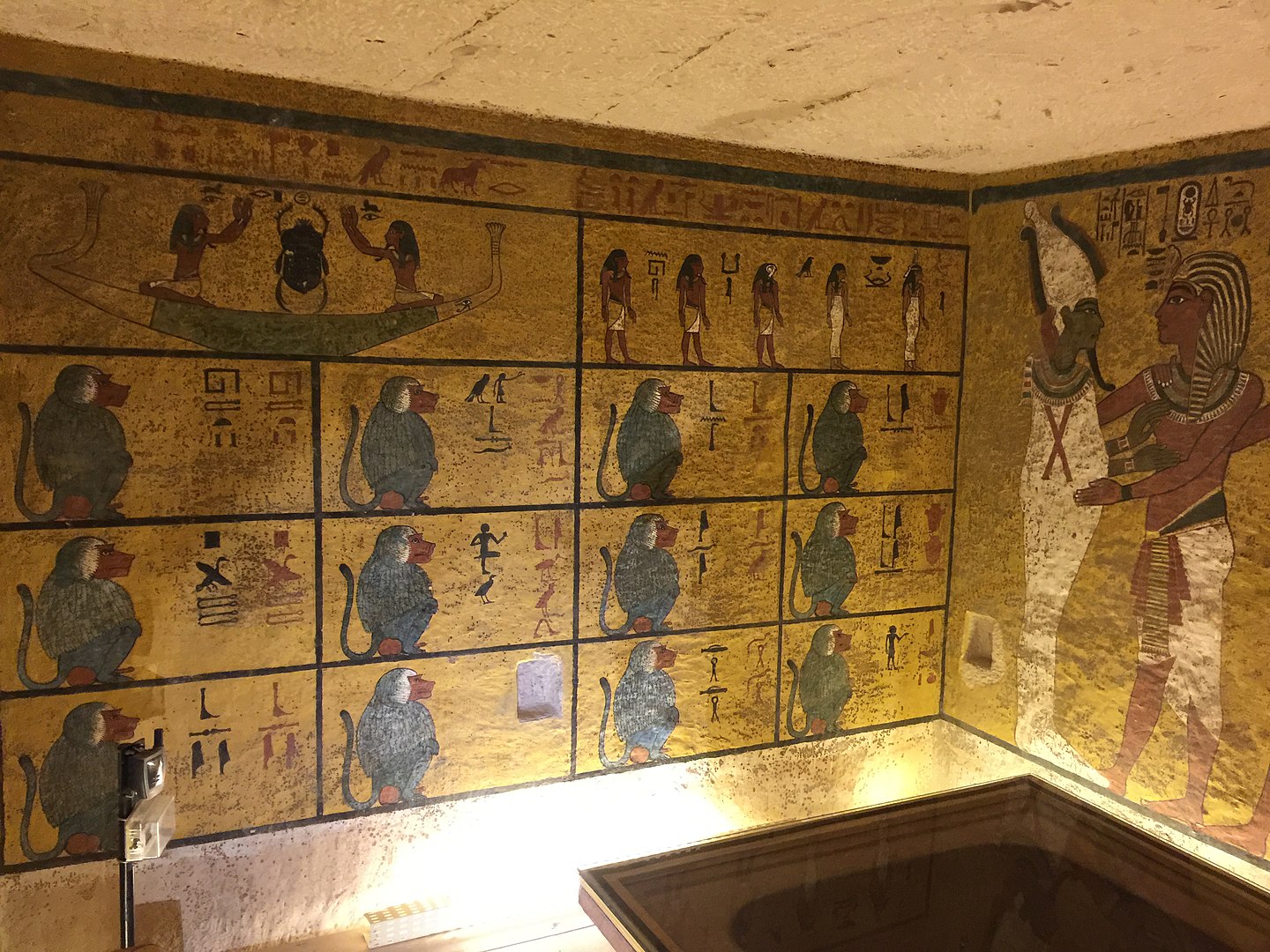 Inside Pharaoh Tutankhamun's tomb, 18th dynasty