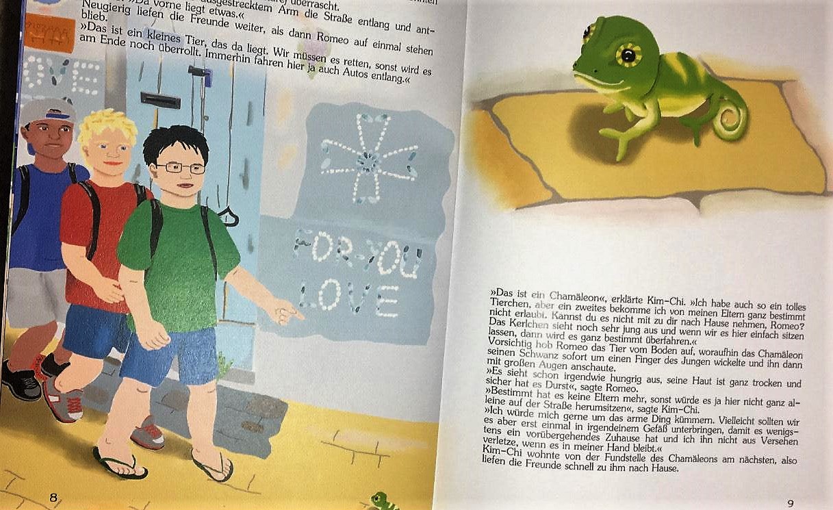 Andrej Yu Hai and Romeo adventures in Malta book illustration 2 from Million by Sarah Kern book for children published in German